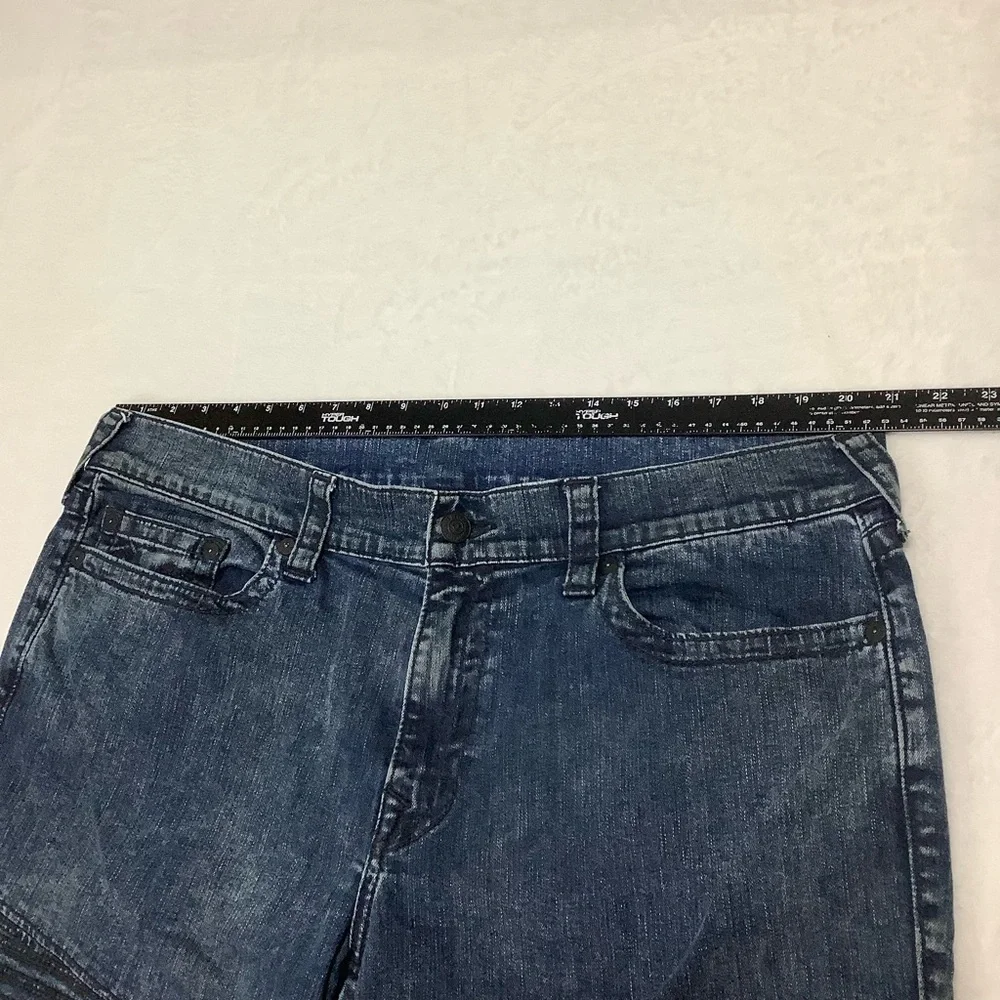 True Religion Men’s Geno Moto Relaxed Slim Coverstitch Size 40